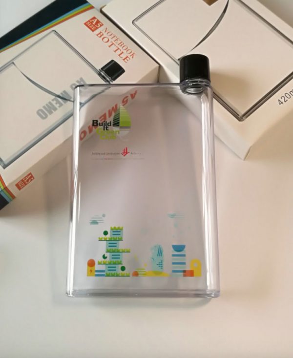 透明筆記簿水樽 A5-420ml / A6-350ml - Image 3