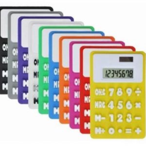 太陽能矽膠計算機 120X75X5MM