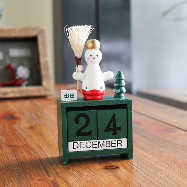 聖誕木質台曆 6x15CM - Image 3