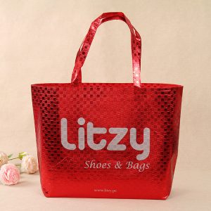 Laser coated non-woven bag