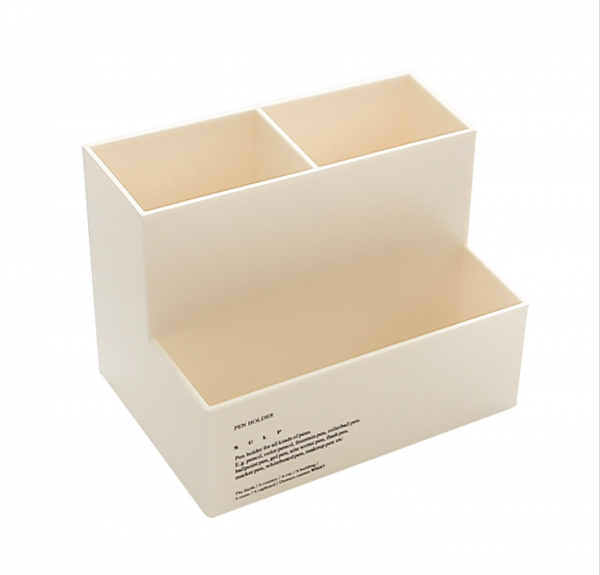 三格桌面收納筆座 13X8.6X9.5CM - Image 4