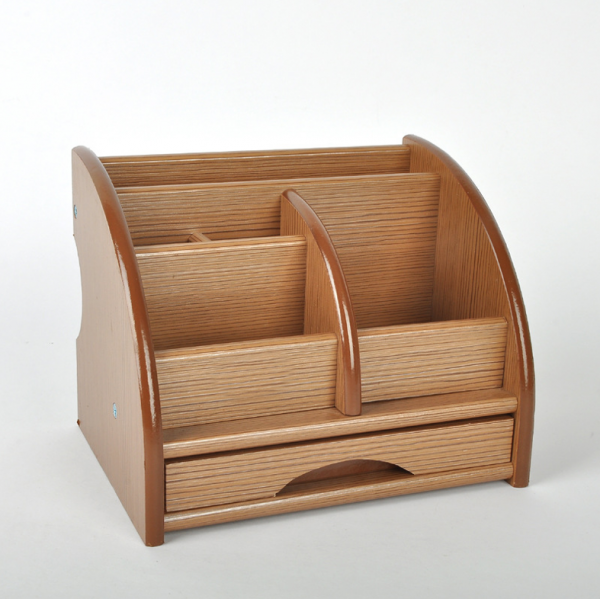 多功能木製名片筆筒 20.7X13.7X13.7CM / 定制尺寸(達指定數量)