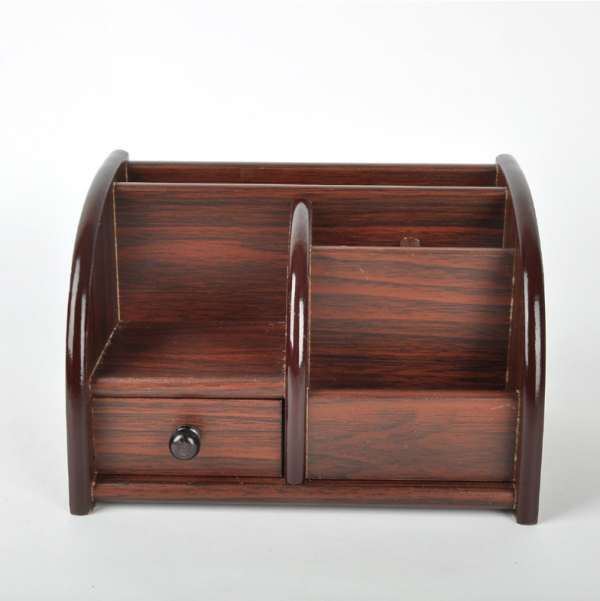 多功能木製名片筆筒 20.7X13.7X13.7CM / 定制尺寸(達指定數量) - Image 4