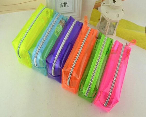 熒光pvc文具袋 19.5X6X9cm / 18.5X6X5cm - Image 3