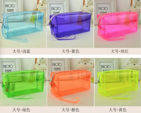 熒光pvc文具袋 19.5X6X9cm / 18.5X6X5cm - Image 4
