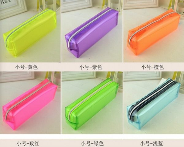 熒光pvc文具袋 19.5X6X9cm / 18.5X6X5cm - Image 5