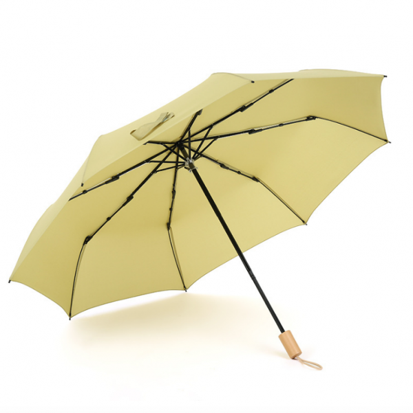 Small fresh umbrella with wooden handle 21inch - Image 5