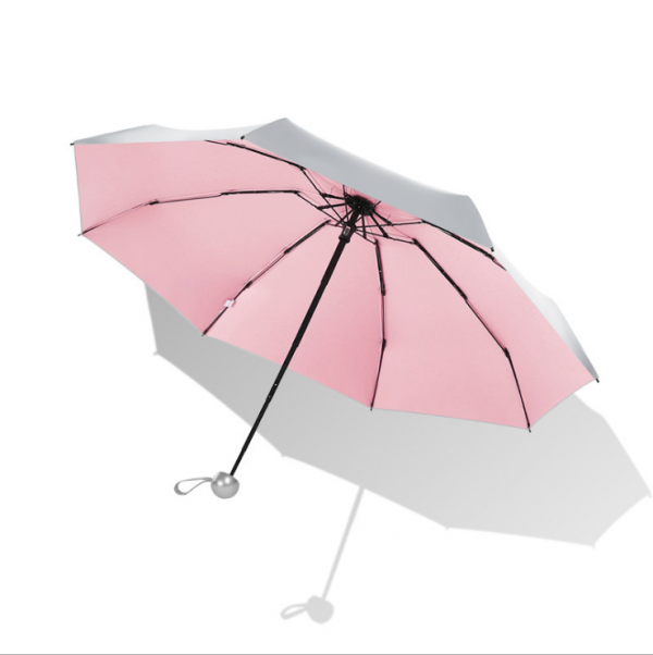 Titanium silver umbrella half-fold 8 bone umbrella 21inch - Image 6