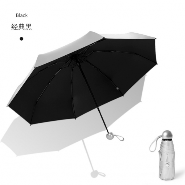 Titanium silver umbrella half-fold 8 bone umbrella 21inch - Image 5