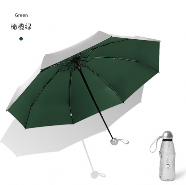 Titanium silver umbrella half-fold 8 bone umbrella 21inch - Image 4
