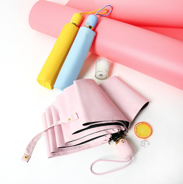Solid color sunscreen umbrella 21inch - Image 2